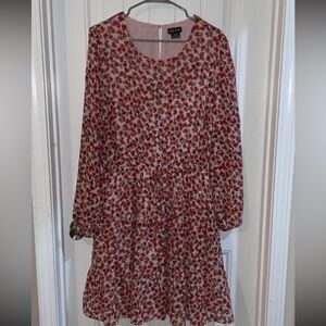 City Chic Cherry Print Dress